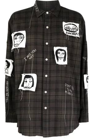 HACULLA Sick Of It All plaid-pattern cotton shirt