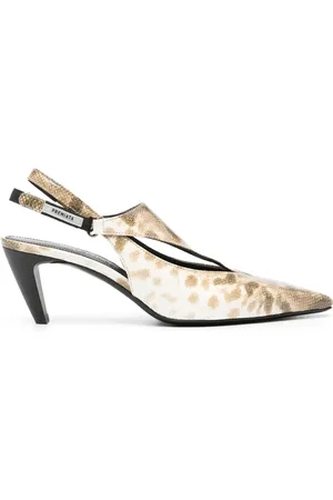 Premiata 70mm snakeskin-print leather pumps