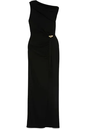 Elisabetta Franchi Jersey asymmetric maxi dress