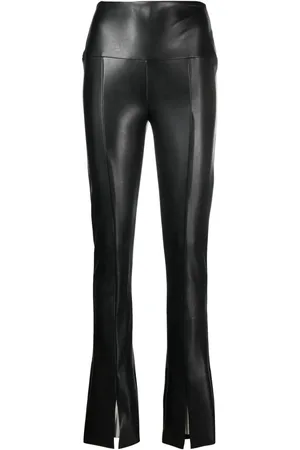 Norma Kamali Faux-leather skinny trousers