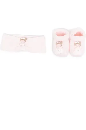 La Perla Embellished booties & headband set