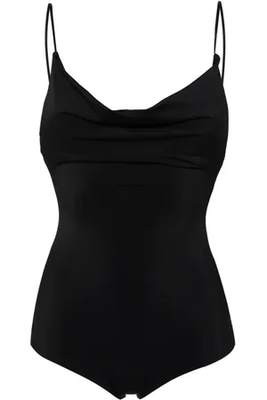 MAGDA BUTRYM Draped scoop-neck swimsuit