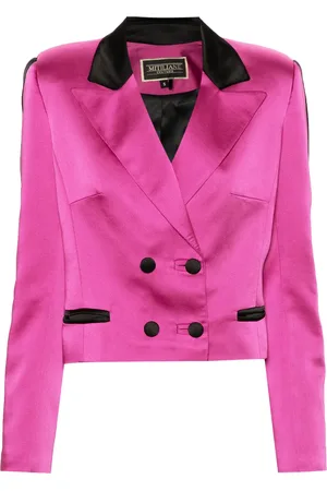 MITILIANE COUTURE Satin-trim blazer