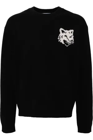 Maison Kitsuné Fox head intarsia jumper
