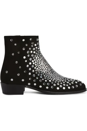 Giuseppe Zanotti Fabyen crystal-embellished suede boots