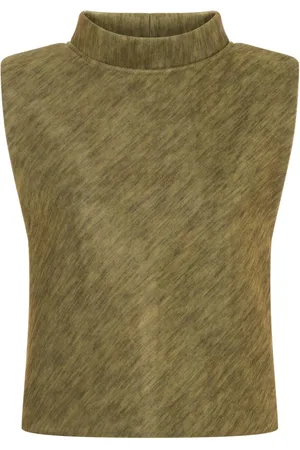 Serafini High-neck sleeveless top