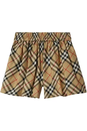 Burberry Checkered elasticated twill shorts