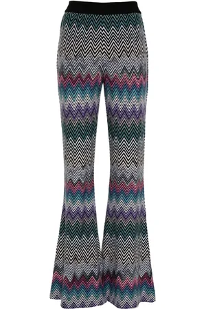 Missoni Zigzag woven wool flared trousers