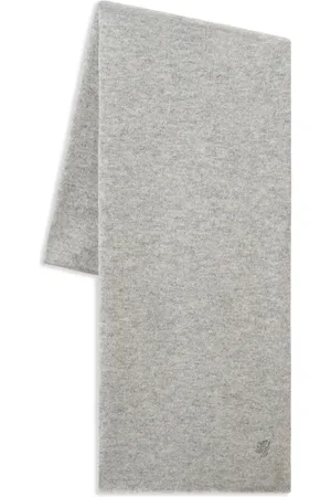 PRINGLE OF SCOTLAND Logo-embroidered cashmere scarf