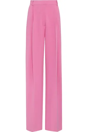 Oscar de la Renta Wide-leg silk georgette trousers