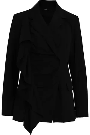 Uma Raquel Davidowicz Ruffle-detail single-breasted blazer
