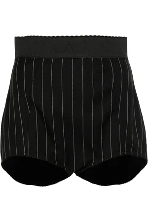 Dolce & Gabbana High-waisted pinstripe shorts