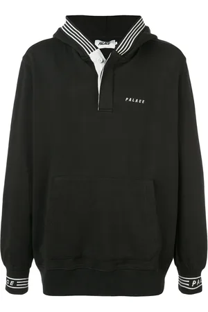 PALACE P-Rib stripe-trim hoodie