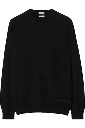 Burberry Logo-embroidered cashmere jumper