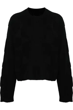 HELIOT EMIL Spiral-knit cropped jumper
