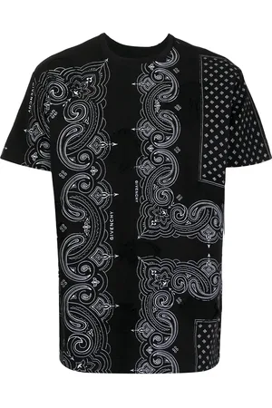 Givenchy Distressed-effect bandana-print T-shirt