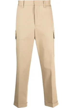 Etro Pegaso-motif cropped cargo trousers