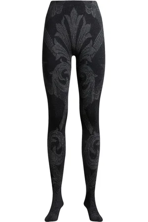 Etro X Wolford metallic-jacquard tights