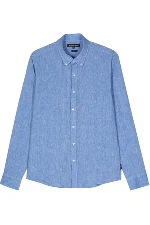 Michael Kors Slub-texture linen shirt
