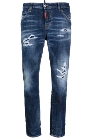 Dsquared2 Mid-rise distressed skinny jeans