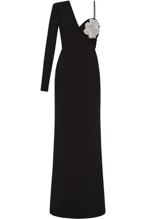 Rebecca Vallance Sachiel floral-appliqu?? gown