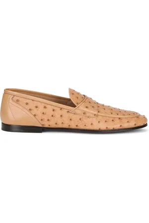 Dolce & Gabbana Textured leather slippers