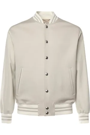 ELEVENTY Striped bomber jacket