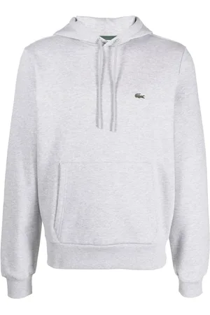 Lacoste Logo-patch fleece hoodie