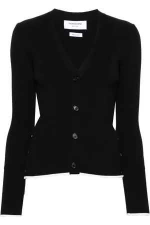 Thom Browne Ribbed wool-blend cardigan