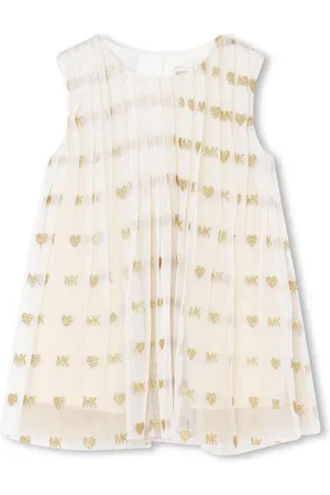 Michael Kors Glitter-detail pleated dress
