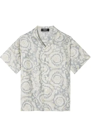 VERSACE Barocco-print silk shirt