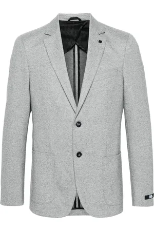 Karl Lagerfeld Brooch-detail single-breasted blazer