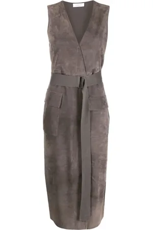 Fabiana Filippi Sleeveless leather dress