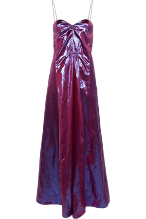 FORTE FORTE Sweetheart-neck lam?? gown