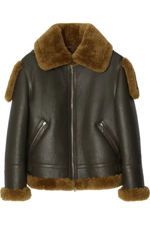 Burberry Shearling leather aviator jacket