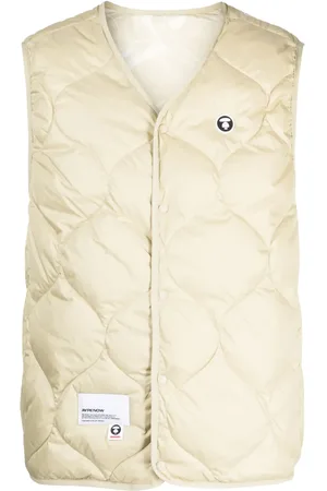 A Bathing Ape Embroidered-pattern padded gilet