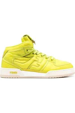 Fendi FF logo-embroidered high-top sneakers