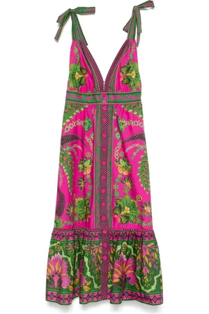 Farm Rio Ana Tapestry midi dress