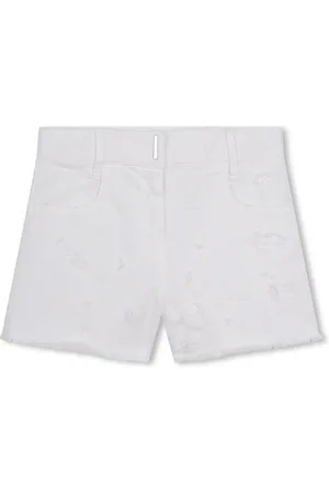 Givenchy 4G-plaque distressed-effect shorts