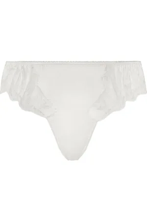 Dolce & Gabbana Lace-detail satin thong