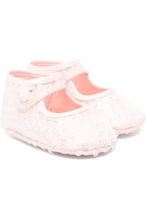 MONNALISA Sequin-embellished ballerina shoes