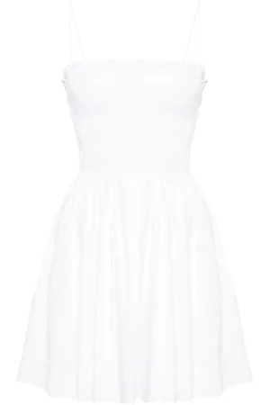 MATTEAU Smocked cotton minidress