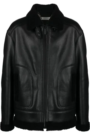 Philipp Plein Skull-print leather jacket