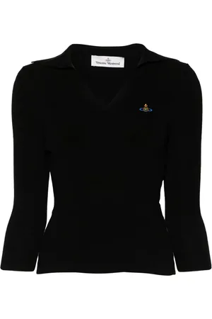 Vivienne Westwood Orb-embroidered polo jumper