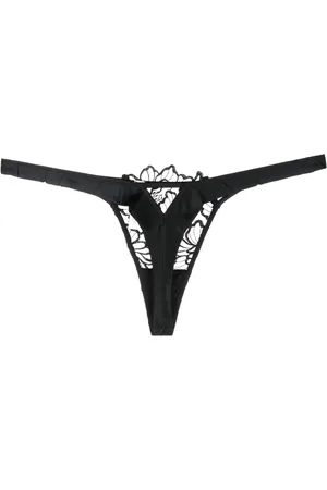 FLEUR DU MAL Whitney embroidered thong