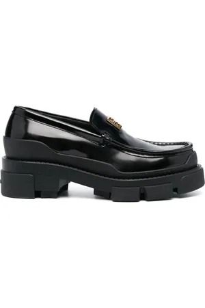 Givenchy Logo-plaque leather loafers