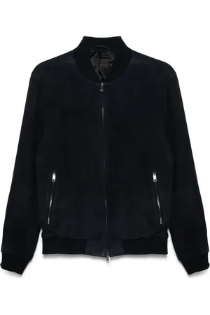 BRIONI Perforated bomber jacket