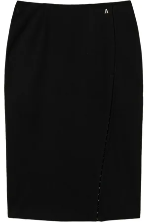 Twin-Set Side hooks detail midi skirt