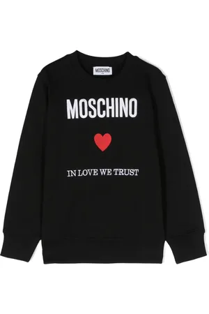 Moschino Embroidered-logo cotton sweatshirt