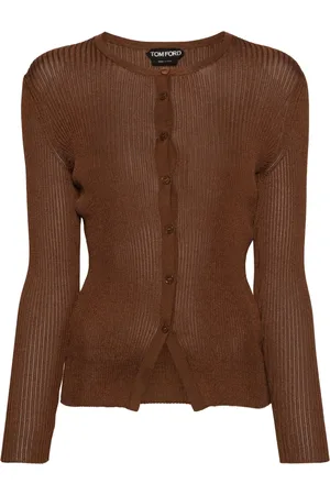 Tom Ford Round-neck ribbed cardigan